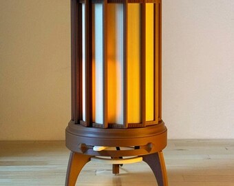 Lumea - Interactive 3D Printed Lamp - Moving Fins, Home Décor, gift item - Eco Filament
