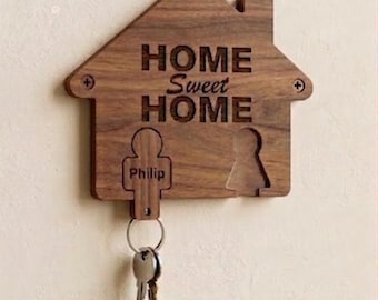 Custom Magnetic Key Holder STL File | Personalized Name Key Hanger (Digital Download)