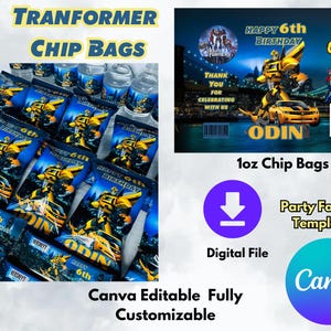 Tranformers Editable Chip Bags