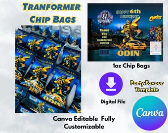 Tranformers Editable Chip Bags