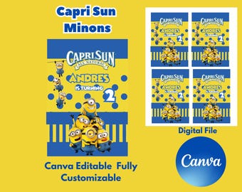 Capri Sun Minions Template