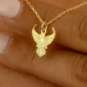 Eagle Necklace · 14K Gold Plated · 925K Sterling Silver · Bird Pendant · Animal Necklace · King of Birds Necklace · Unisex Jewelry