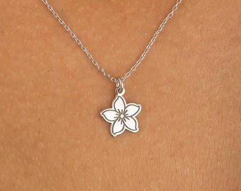 Blossom Necklace · 14K Gold Plated · 925K Sterling Silver · Flower Pendant · Posy Necklace · Flower Necklace · Unisex Jewelry