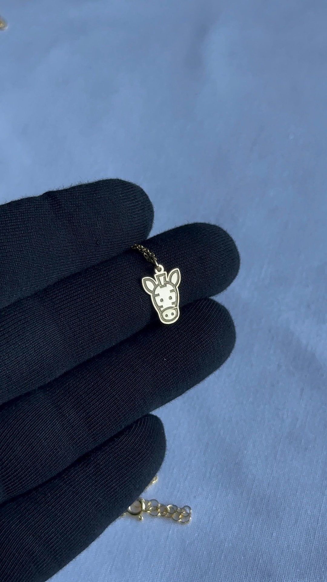 Giraffe Necklace · 14K Gold Plated · 925K Sterling Silver · Animal ...