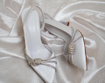 Heeled Bridal Shoes, Wedding Shoes, Special Design Shoes, Woman Shoes, Amazing White shoes,Stiletto heels Shoe, Bridesmaid Shoes, White shoe