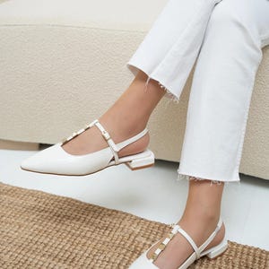 T-Strap Mary Black Patent Leather Jane Babet, Casual and Special Occasion Women&#39;s Shoes, Modern Mary Jane with Stapled Stone Detail