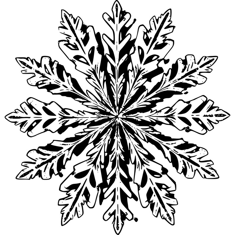 Snowflake SVG Bundle, Winter Artwork and Clipart for DIY Projects ...