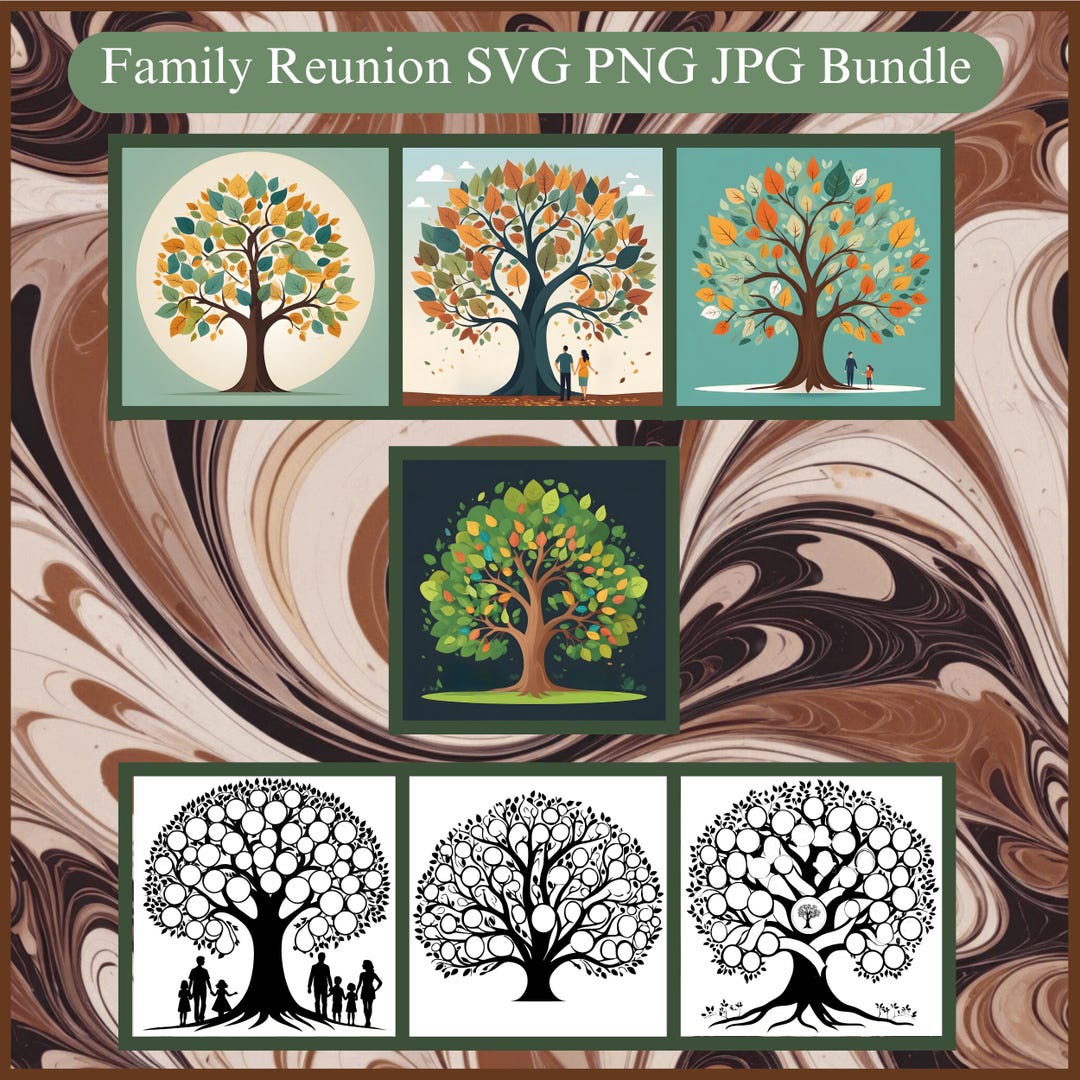 Family Reunion Tree SVG Bundle, Reunion Shirt Design (digital Download ...