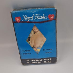 Cartes à jouer érotiques Royal Flushes / Modèles nus / Vintage