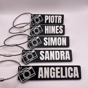 Personalised Photographer Keychain – Custom Camera Keychain & Photography Gift