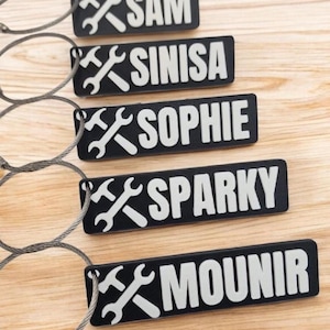 Personalised Tool Keychain: 3D Printed Gift for Engineer, Mechanic