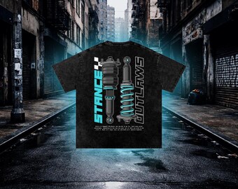 Stance Outlaws Car Culture T-Shirt, Heavyweight Cotton Streetwear Tee