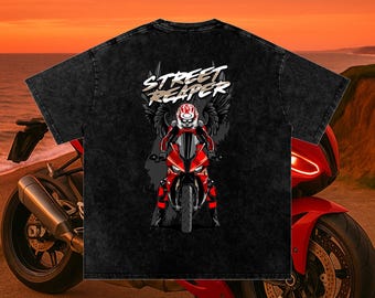 BMW S1000RR Motorcycle T-Shirt: Street Reaper Biker Clothes