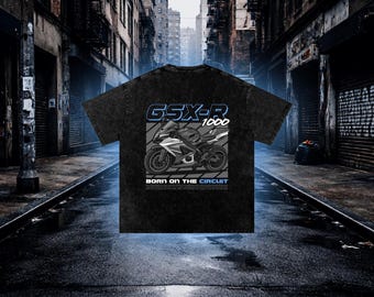 GSX-R 1000 Motorcycle Oversized T-Shirt – Luxury JDM Biker Tee