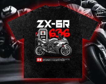 Ninja ZX-6R T Shirt, the 636 Supersport Tee, Motorcycle Gift for