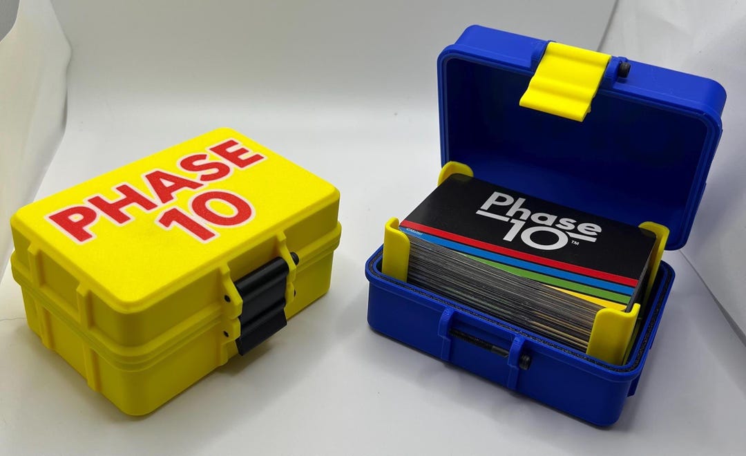 Phase 10 Card Box – Robust & Waterproof – Personalized Case – 3D ...