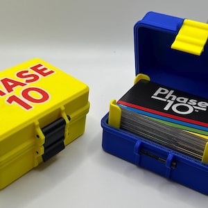 Phase 10 Card Box – Robust & Waterproof – Personalized Case – 3D Printed – Gift for Players