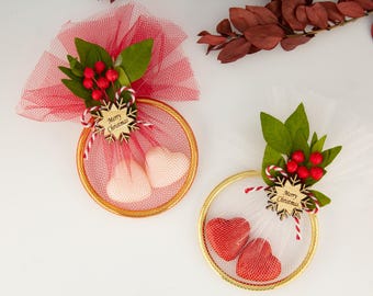 Christmas gift magnet for guests in bulk, Magnet with scent soap, Personalized gift, Merry christmas favor, Xmas souvenir, Party Favour