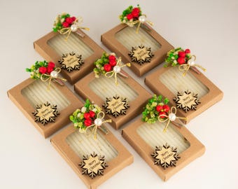 50 PCS Christmas gift soap for guests in bulk, Scent soap, Merry christmas favor, Xmas souvenir, Party Favour, New year gift, Thank you gift