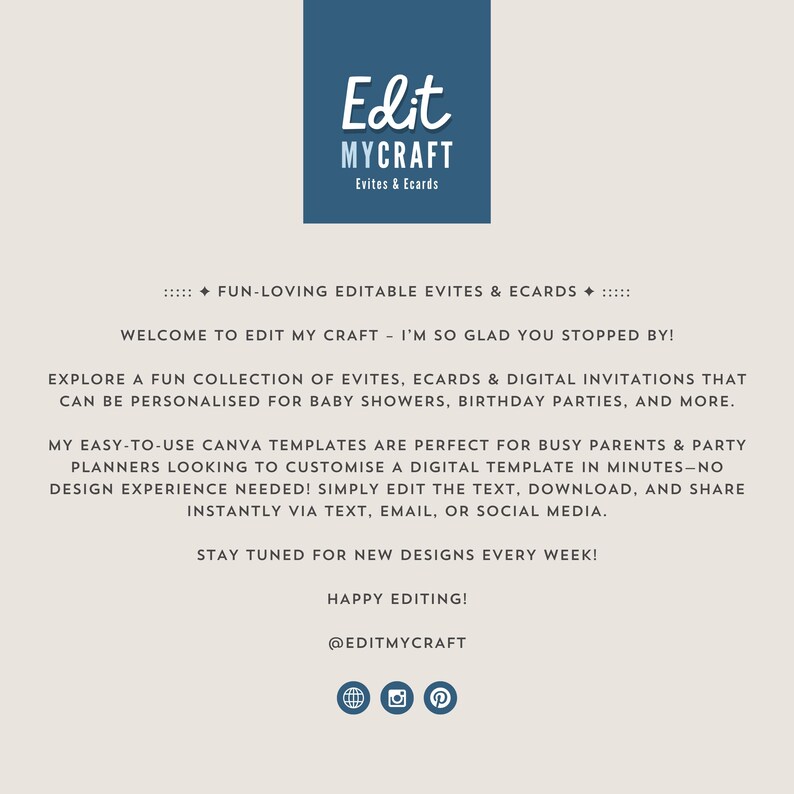 About the Etsy shop, Edit My Craft. Follow the shop on Etsy, Instagram, and Pinterest to stay up to date with new designs every week.