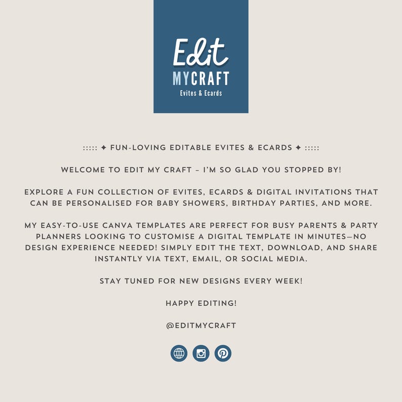 About the Etsy shop, Edit My Craft. Follow the shop on Etsy, Instagram, and Pinterest to stay up to date with new designs every week.