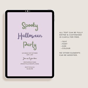 Close-up shot highlighting the text that can be fully edited and customised in Canva for free, including font, size, and colour.