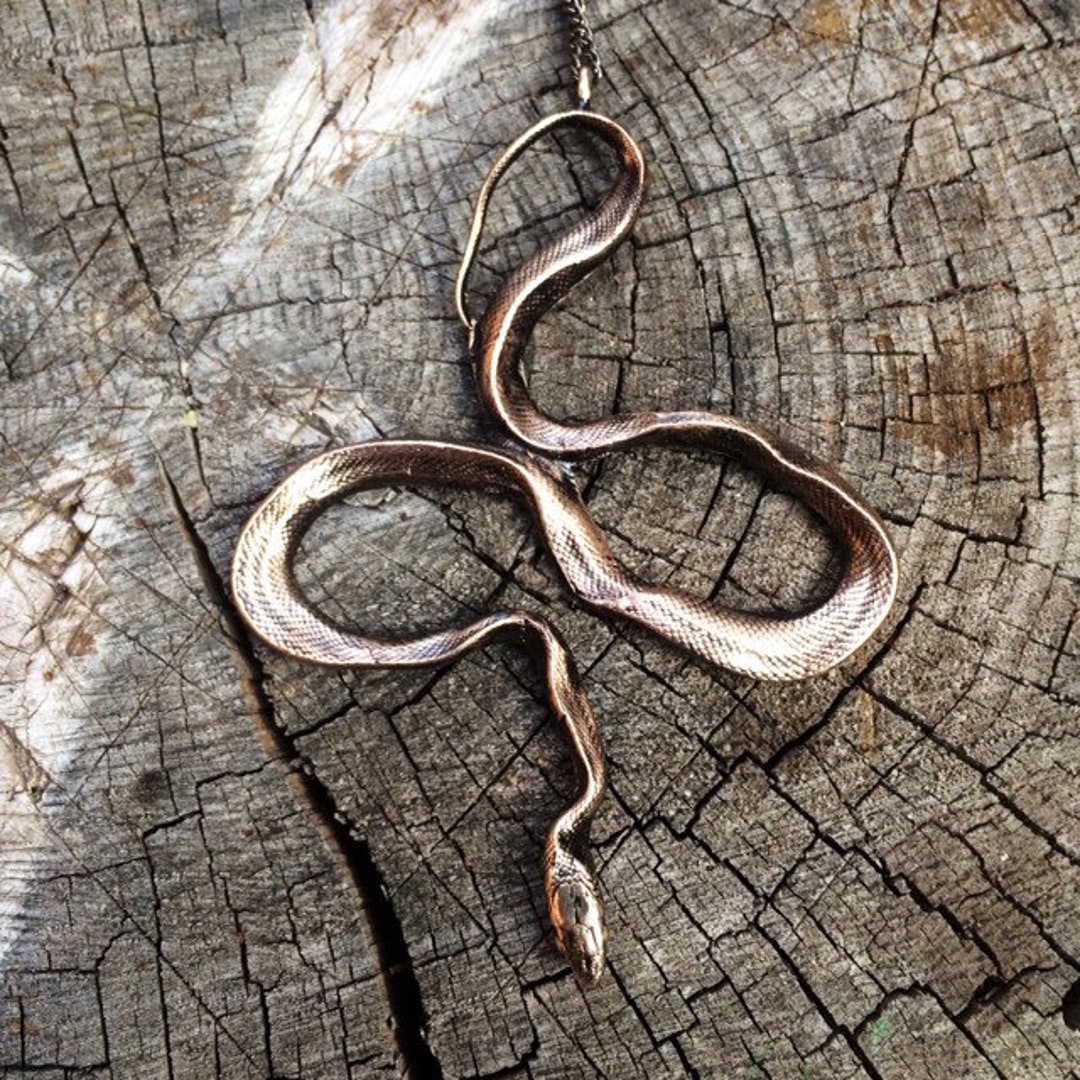 Colubrid Snake Pendant Snake Necklace - Etsy Denmark