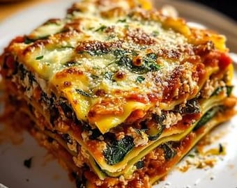 Easy Garden Vegetable Lasagna Recipe (Digital Download)