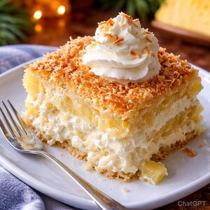 Pineapple Coconut Dream Cake Recipe (Digital Download)