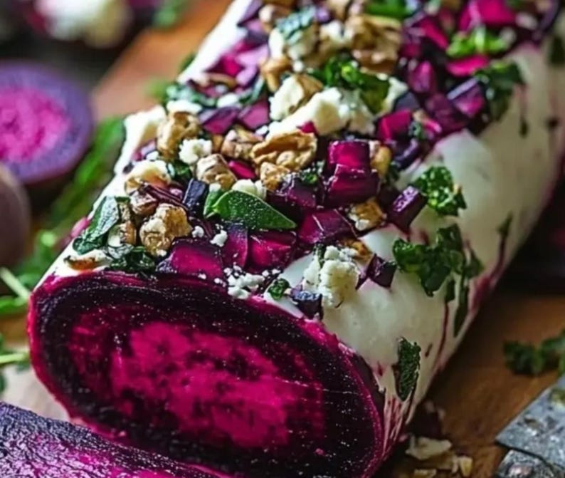 BEST RECIPE for Roasted Beet Goat Cheese Log, Easy Recipe, Dinner ...