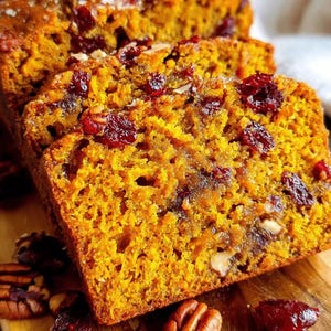 Cranberry Pecan Pumpkin Bread Recipe: Easy Holiday Baking (PDF Download)