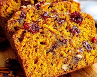 Cranberry Pecan Pumpkin Bread Recipe: Easy Holiday Baking (PDF Download)