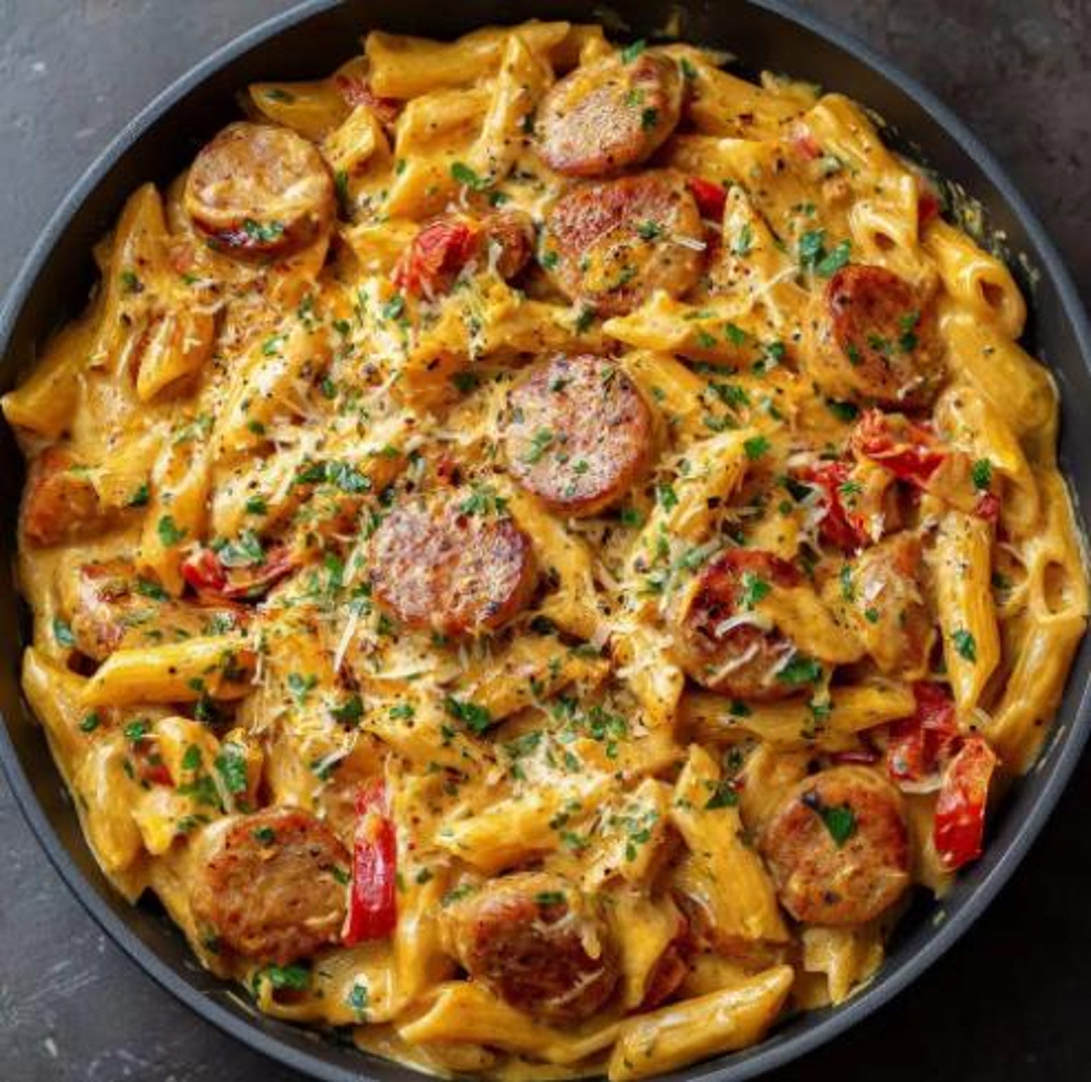 One-pot Creamy Cajun Sausage Pasta (30 Minutes) Recipe PDF (digital