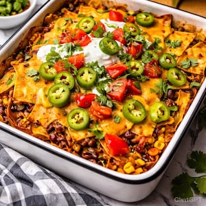 Walking Taco Casserole Recipe: Easy Dinner, Party Recipe (Digital Download)