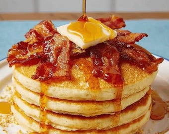 Fluffy American Pancakes Thick Soft Cloud-Like Recipe PDF (Digital Download Recipe)