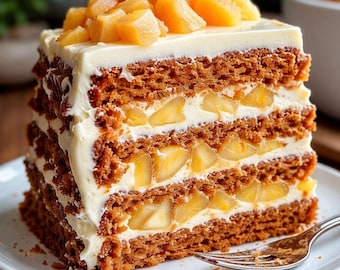 Hawaiianisches Karotten-Ananas-Kuchen Rezept: Tropisches Dessert (Digitaler Download)