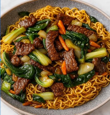 Crispy Beef Stir-fry Recipe With Bok Choy (digital Download)