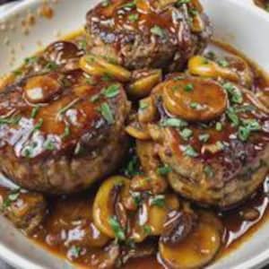 Bobby Flay's Salisbury Steak Recipe PDF (Digital Download Recipe)
