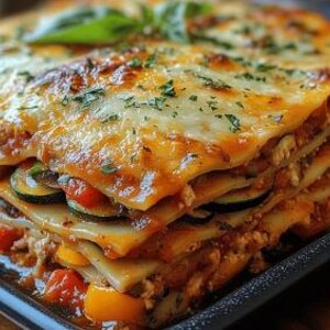 Veggie Lasagna Recipe: Easy Vegetarian Dinner (Digital Download)