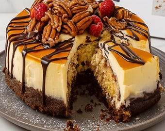 Turtle Cheesecake Recipe: Easy Dessert (Digital Download)