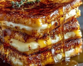 Crème Brûlée French Toast Golden, Custardy Luxuriously Crisp Recipe PDF (Digital Download Recipe)