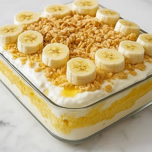 Bananenpudding Lush Rezept: Einfaches No-Bake Dessert (Digitaler Download)