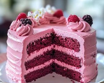 Recept Pink Velvet Cake: roomkaasglazuur (digitale download)