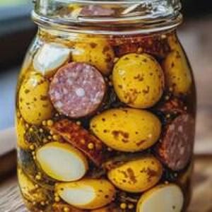 Recette de saucisses d'été marinées avec œufs à la moutarde (téléchargement numérique