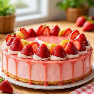 Strawberry Lemonade Cake Recipe: Easy Fruity Dessert (Digital Download)