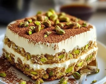 Pistachio Tiramisu Recipe: Easy Gourmet Dessert (Digital Download)