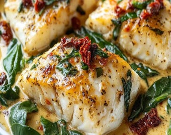 BEST RECIPE For Creamy Keto Tuscan Cod, easy recipe, dinner recipe,  party recipe