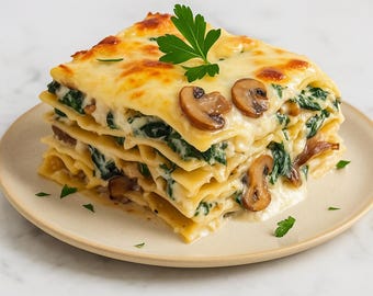 BEST RECIPE For Easy Creamy Spinach and Mushroom Lasagna, easy recipe, dinner recipe,  party recipe