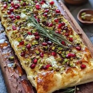 Pomegranate Pistachio Flatbread Recipe: Holiday Appetizer (Digital Download)