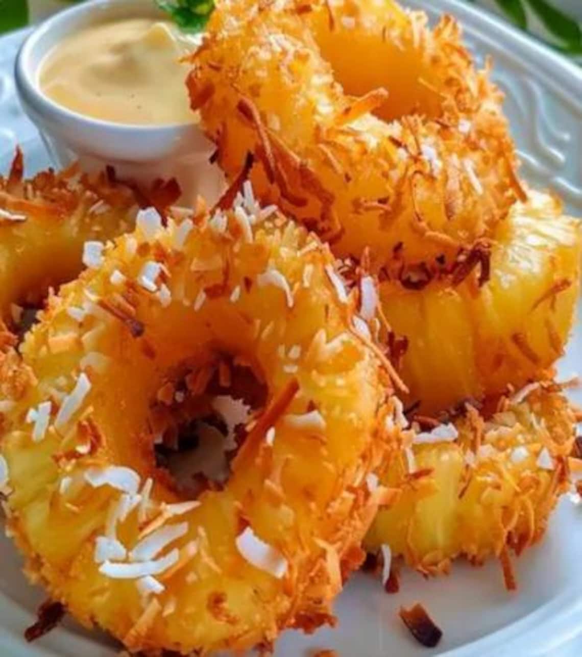 Fried Pineapple Rings Recipe Easy Dessert Side Dish Digital Download 
